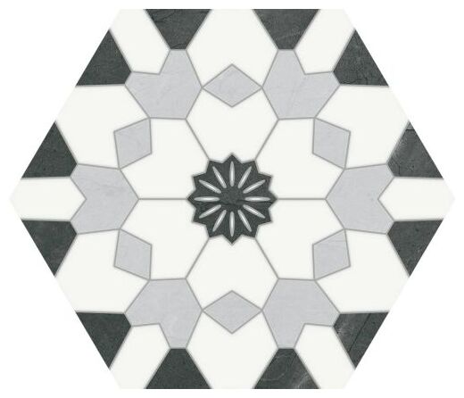 keros ceramika hexa venezia negro gres 23x27 