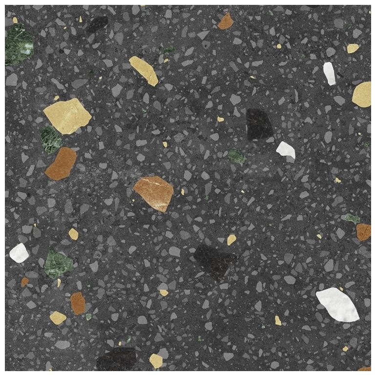 keros ceramika tritato negro gres 25x25 