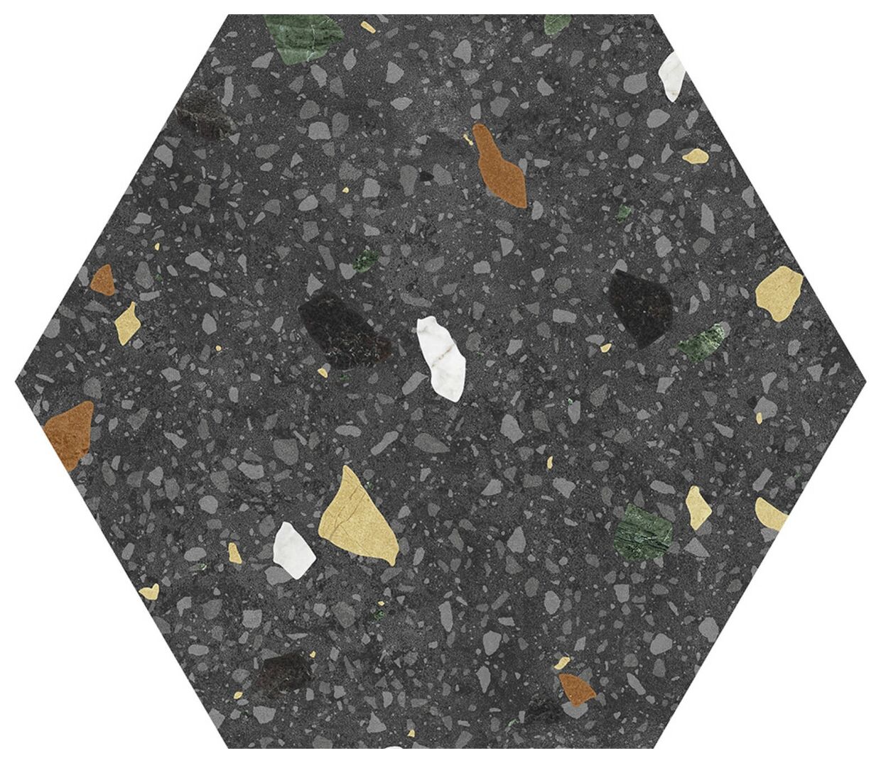 keros ceramika tritato negro hexa gres 23x27 