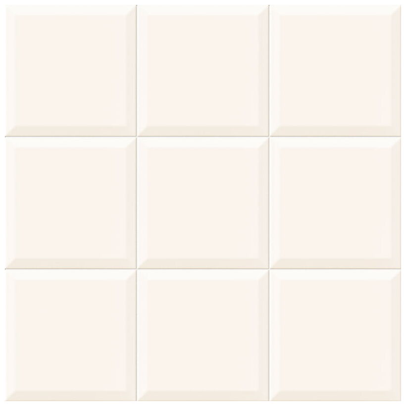 mainzu ceramica blanco biselado brillo płytka ścienna 20x20 