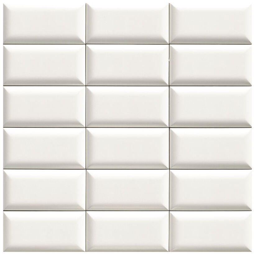 mainzu ceramica bumpy white płytka ścienna 10x20 