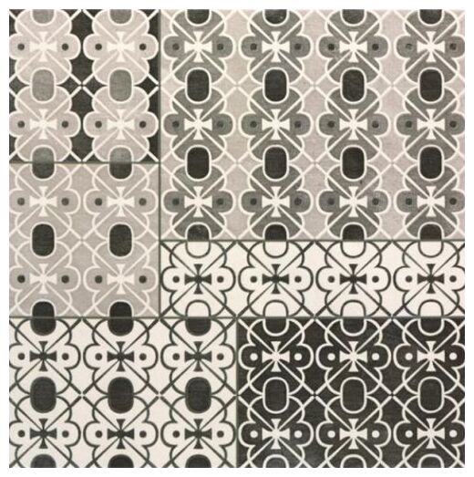 mainzu ceramica cementine carpet grey dekor 20x20 