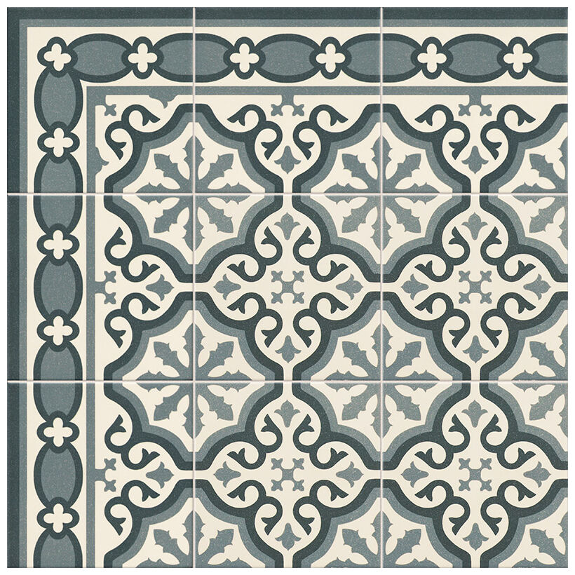 mainzu ceramica florentine blue cenefa 20x20 