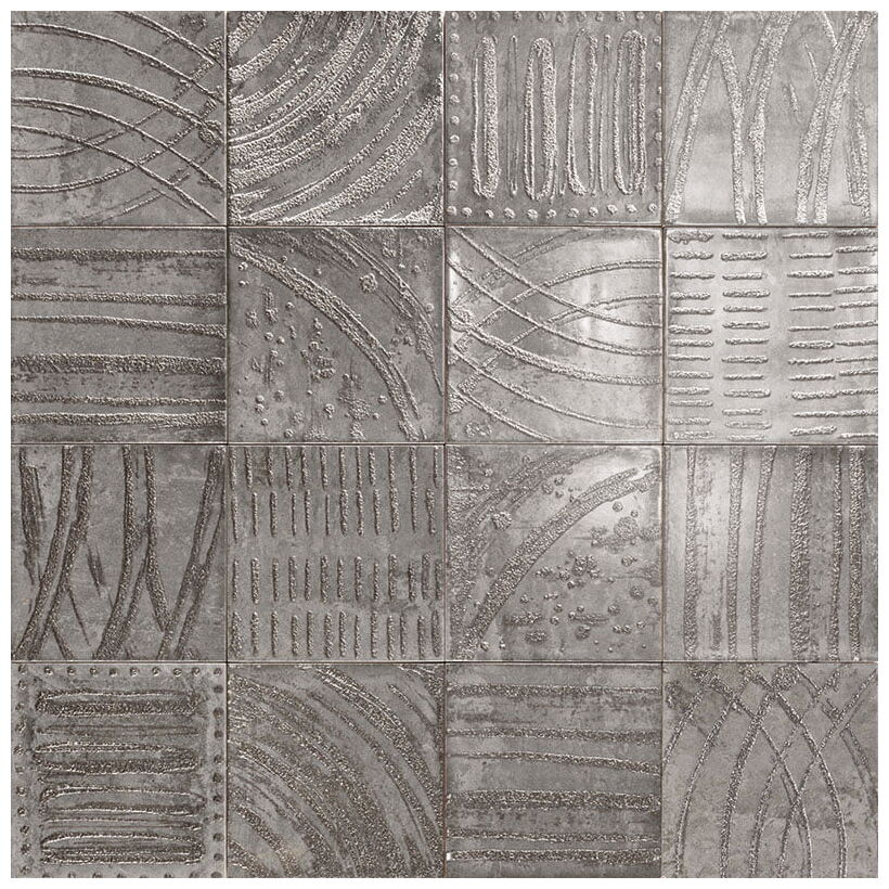 mainzu ceramica fortuna nero dekor 15x15 