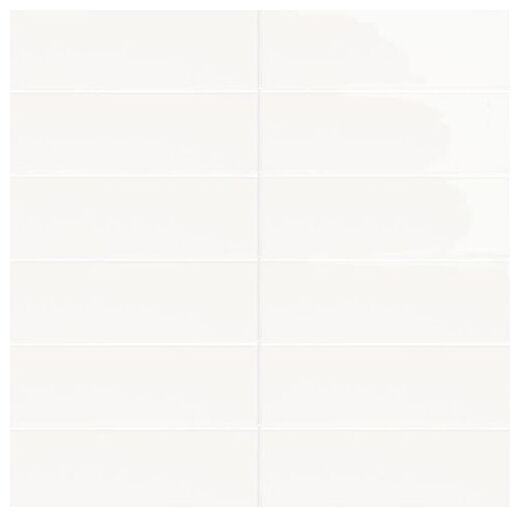mainzu ceramica liso blanco brillo płytka ścienna 10x30 