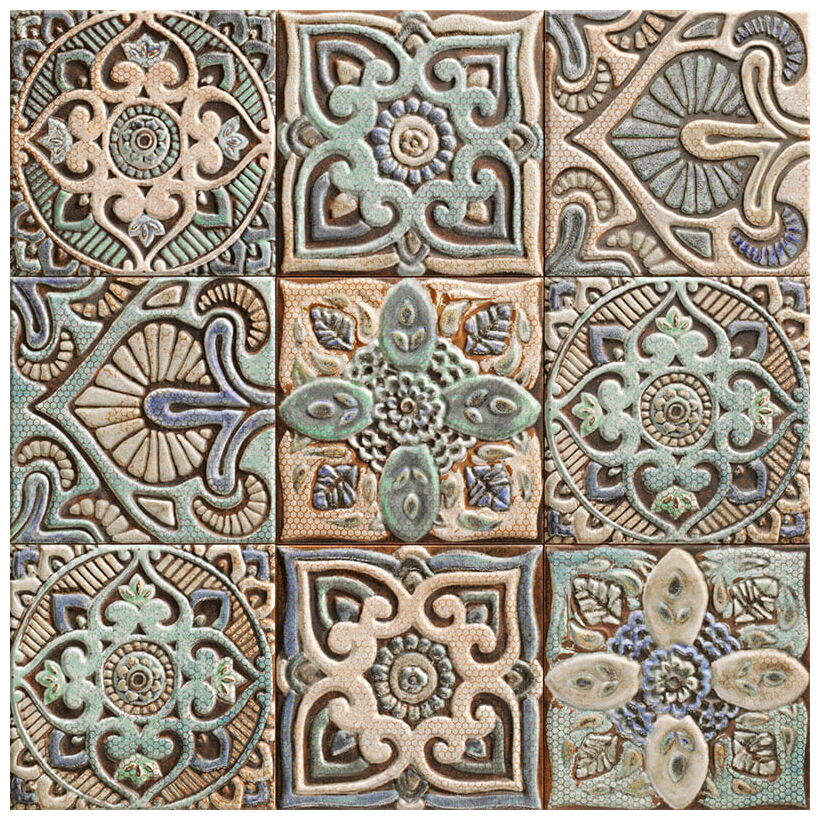 mainzu ceramica mandala dekor 20x20 