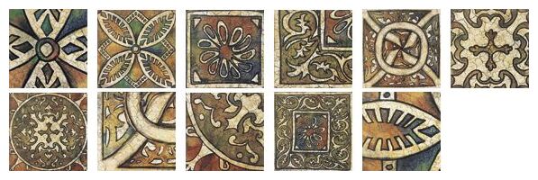 mainzu ceramica medievo dekor 20x20 