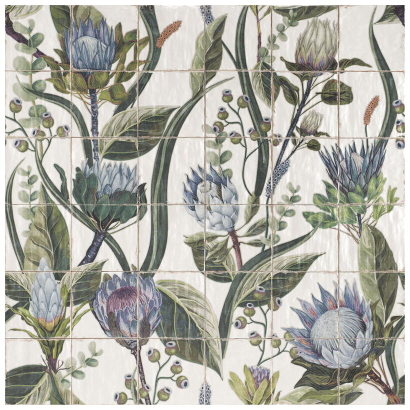 mainzu ceramica mural protea kpl=36 szt dekor 20x20 