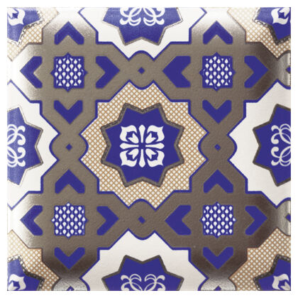 mainzu ceramica nilo blu dekor 15x15 