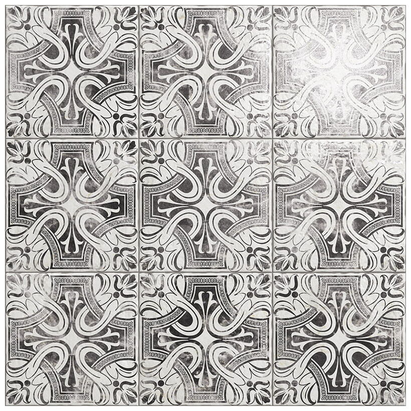 mainzu ceramica spada bianco dekor 20x20 