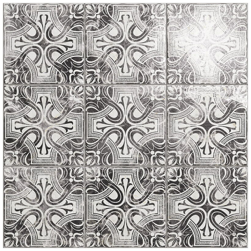 mainzu ceramica spada nero dekor 20x20 