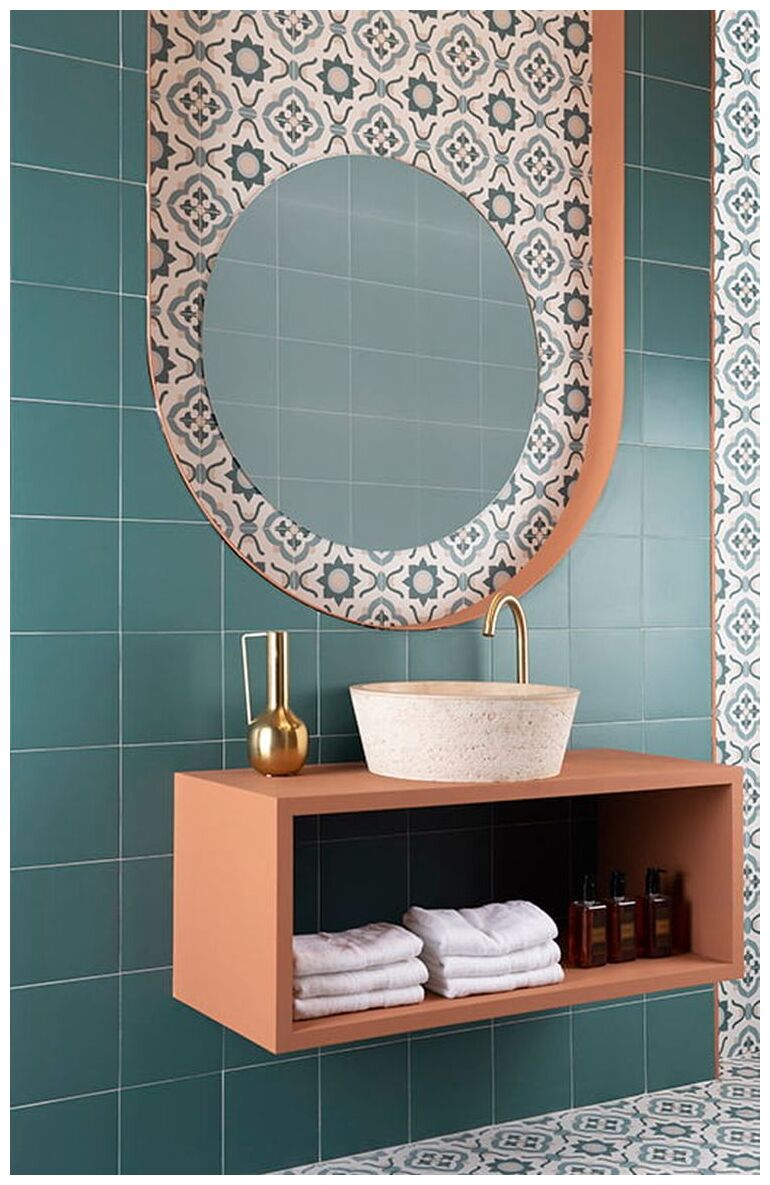 mainzu ceramica technical teal gres 20x20 