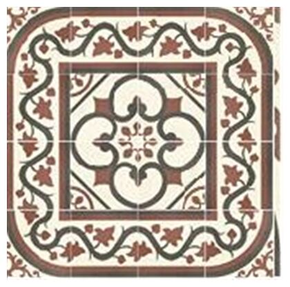 mainzu ceramica victorian deco centro 20x20 