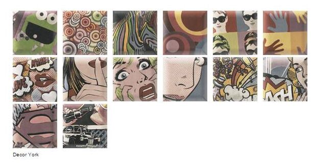 mainzu ceramica york dekor ścienny 15x15 