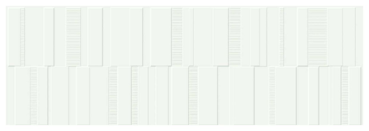 marazzi pure white satin m130 struttura code 3d płytka ścienna 30x90 
