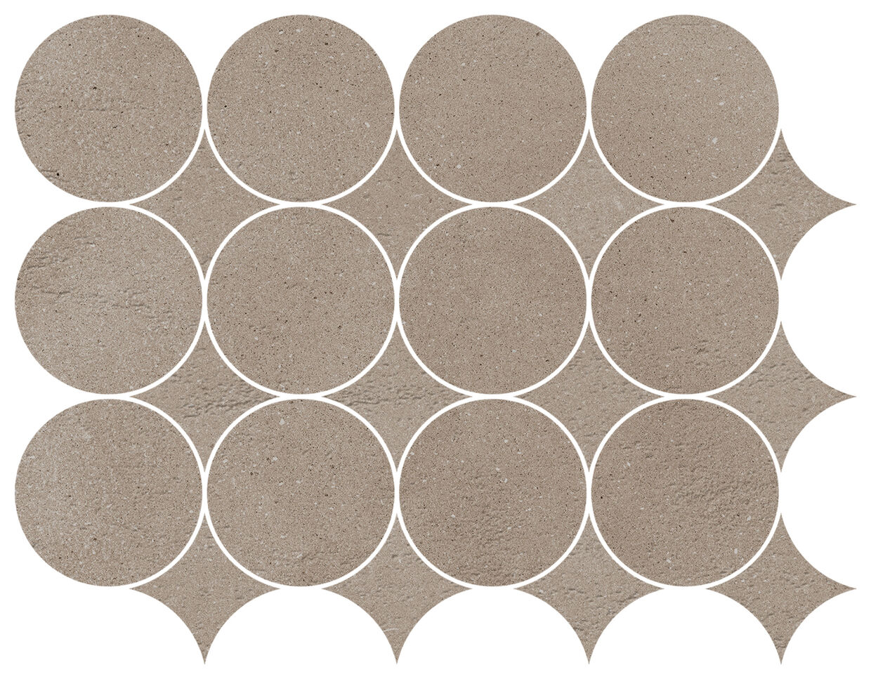 marazzi slow argilla mosaico circolare mp2u 32.1x41.6 