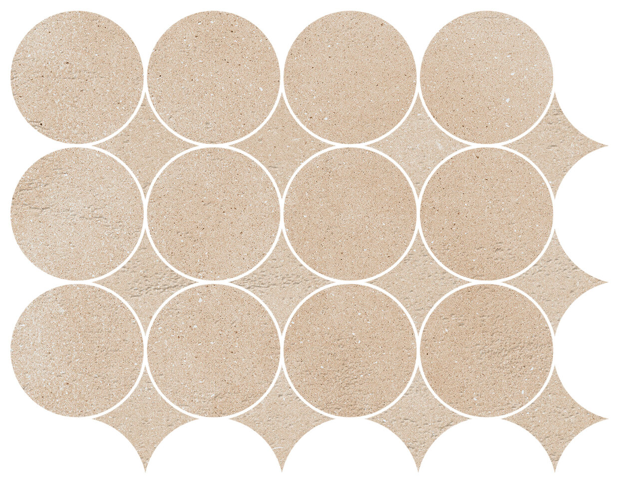 marazzi slow calce mosaico circolare mp2y 32.1x41.6 