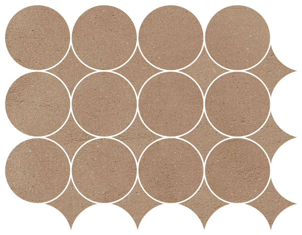 marazzi slow coccio mosaico circolare mp2v 32.1x41.6 