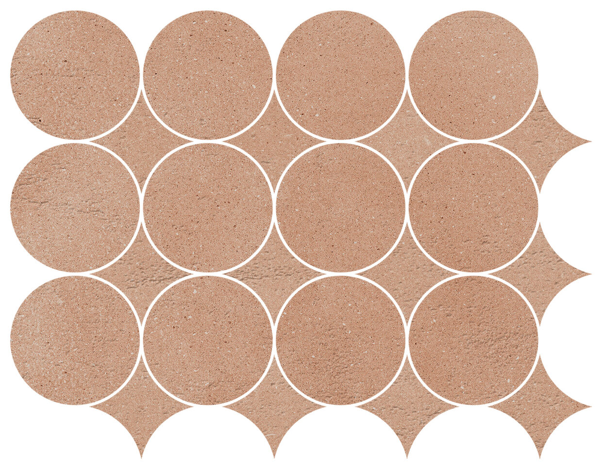 marazzi slow cotto mosaico circolare mp2z 32.1x41.6 