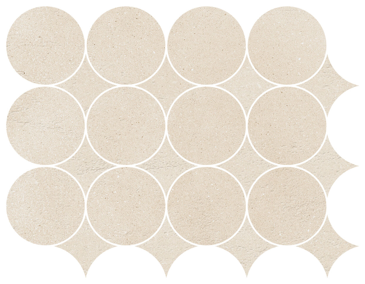 marazzi slow pomice mosaico circolare mp2t 32.1x41.6 