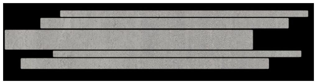 marazzi traffic grigio stripes m4th mozaika 15x60 