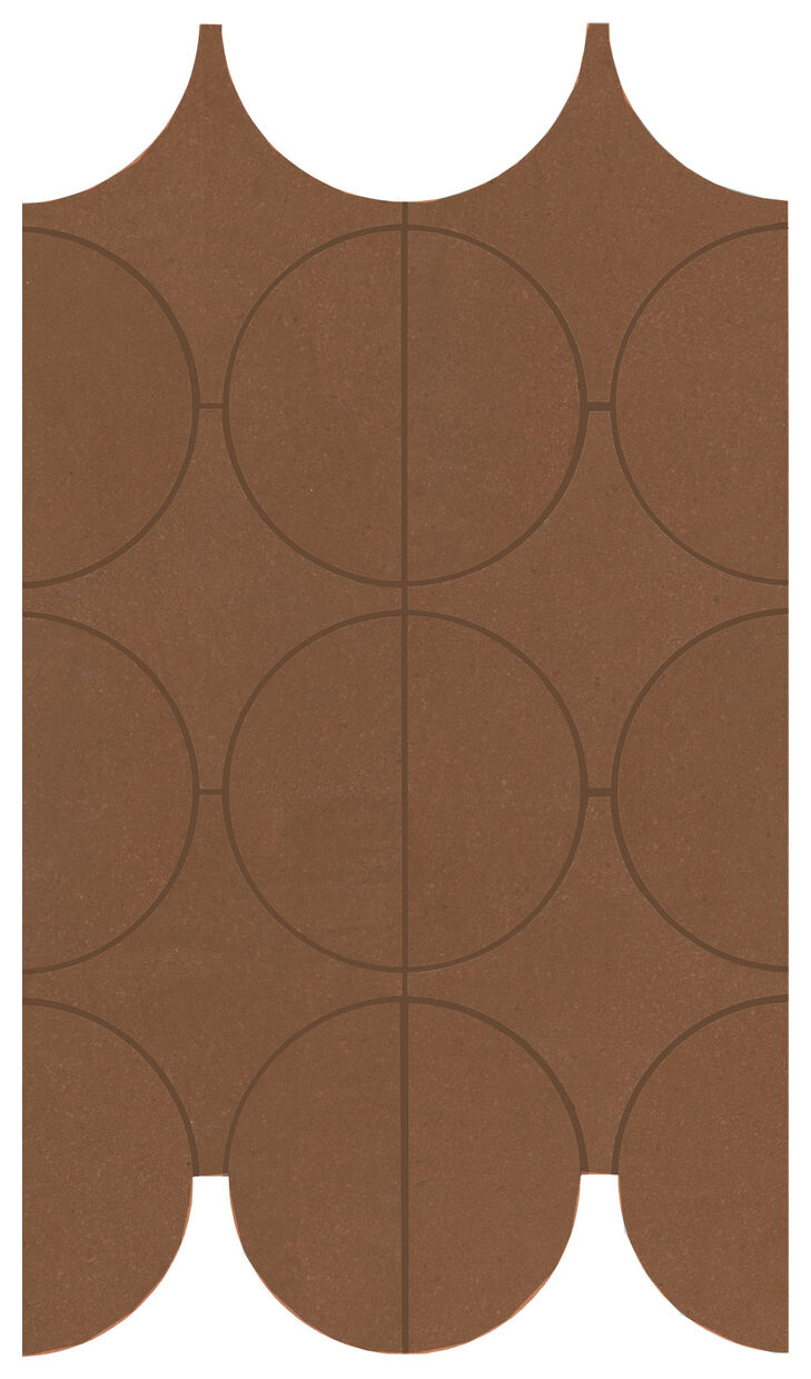 marazzi cementum cotto mosaico cerchi m9y6 23.8x41.4 