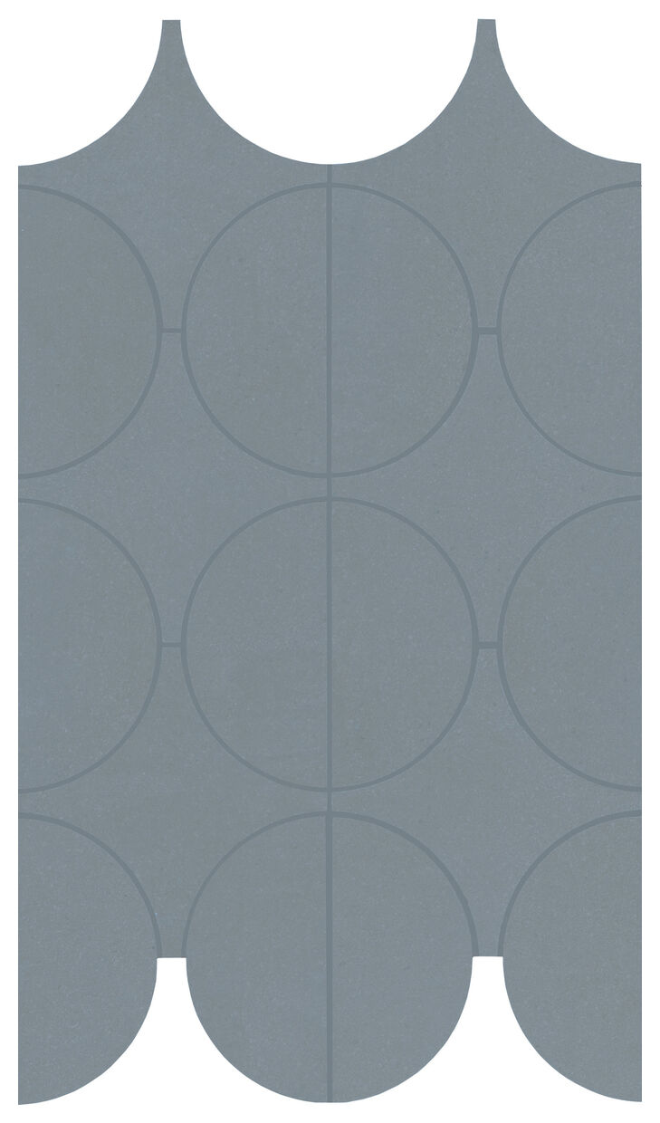 marazzi cementum indigo mosaico cerchi m9y3 23.8x41.4 