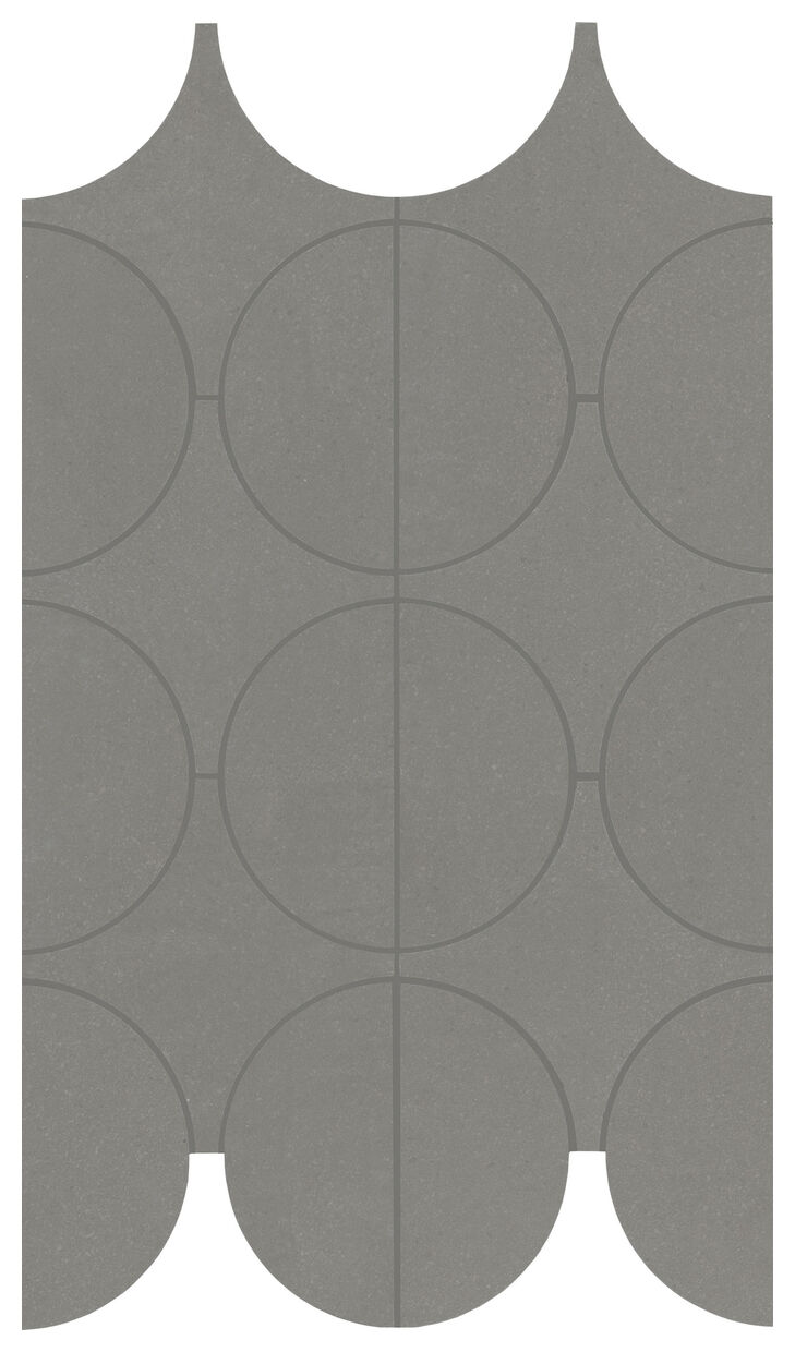 marazzi cementum lead mosaico cerchi m9y2 23.8x41.4 