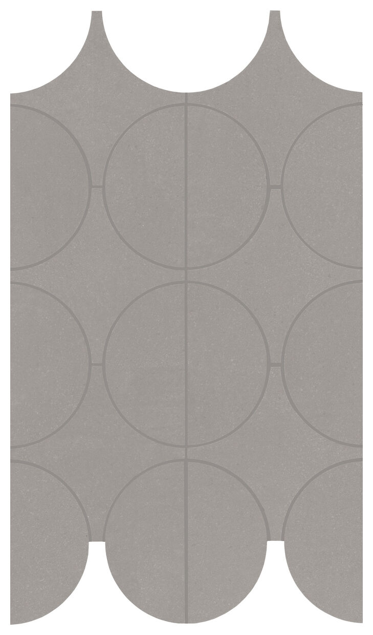 marazzi cementum nickel mosaico cerchi m9y1 23.8x41.4 