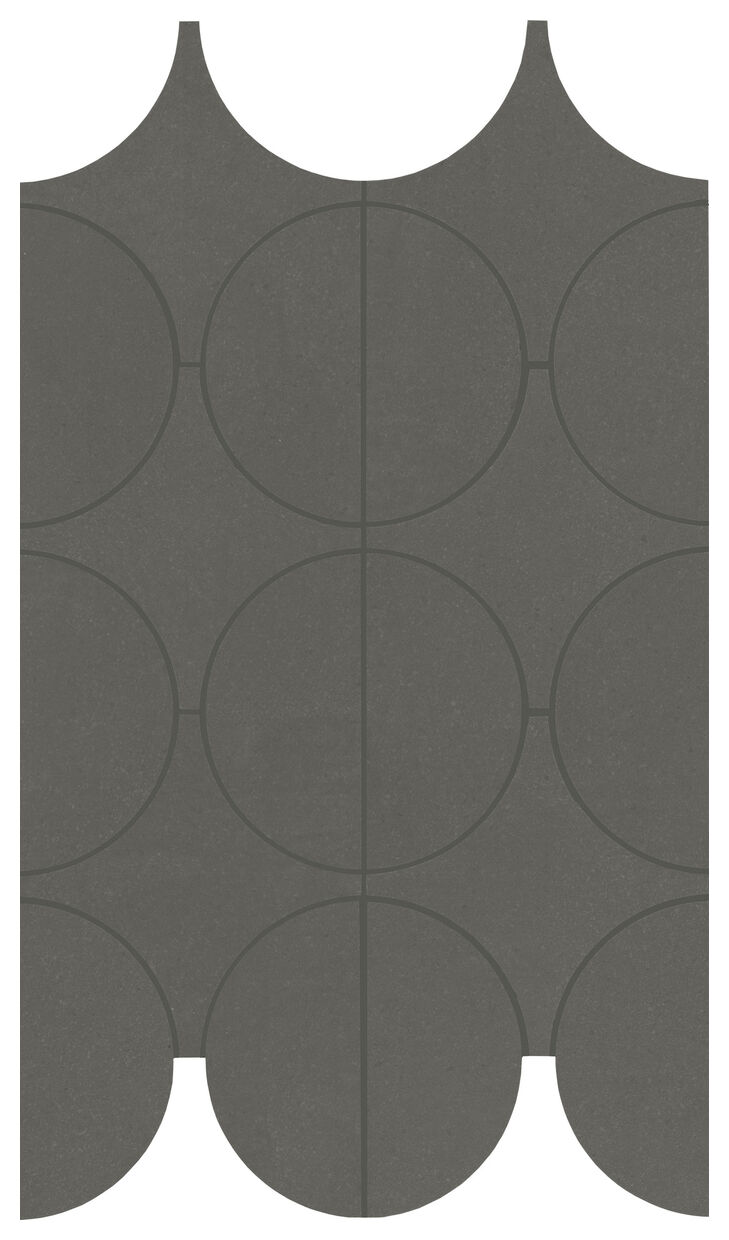 marazzi cementum olive mosaico cerchi m9y5 23.8x41.4 