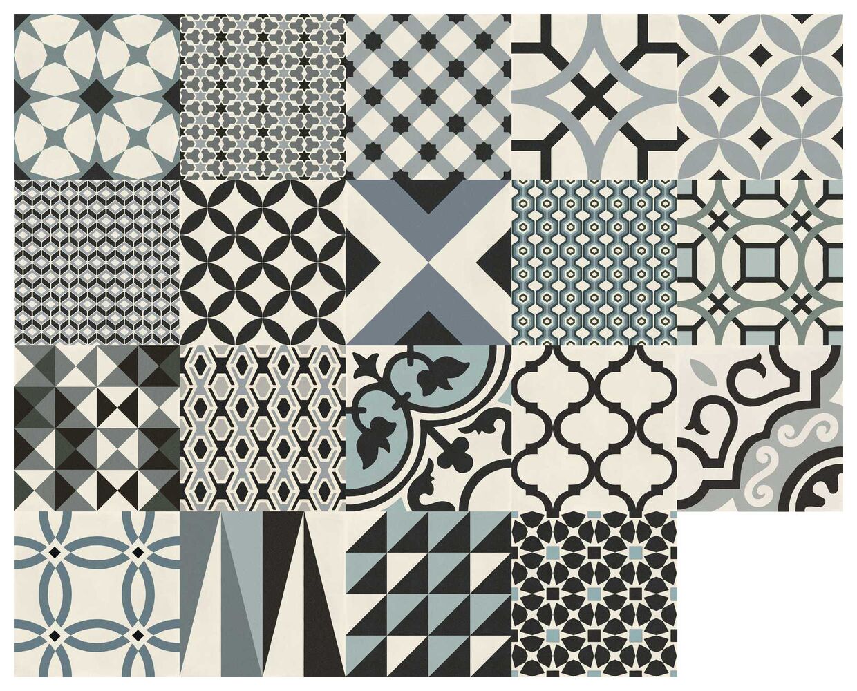 marazzi d_segni freddi mix m0ut dekor 20x20 