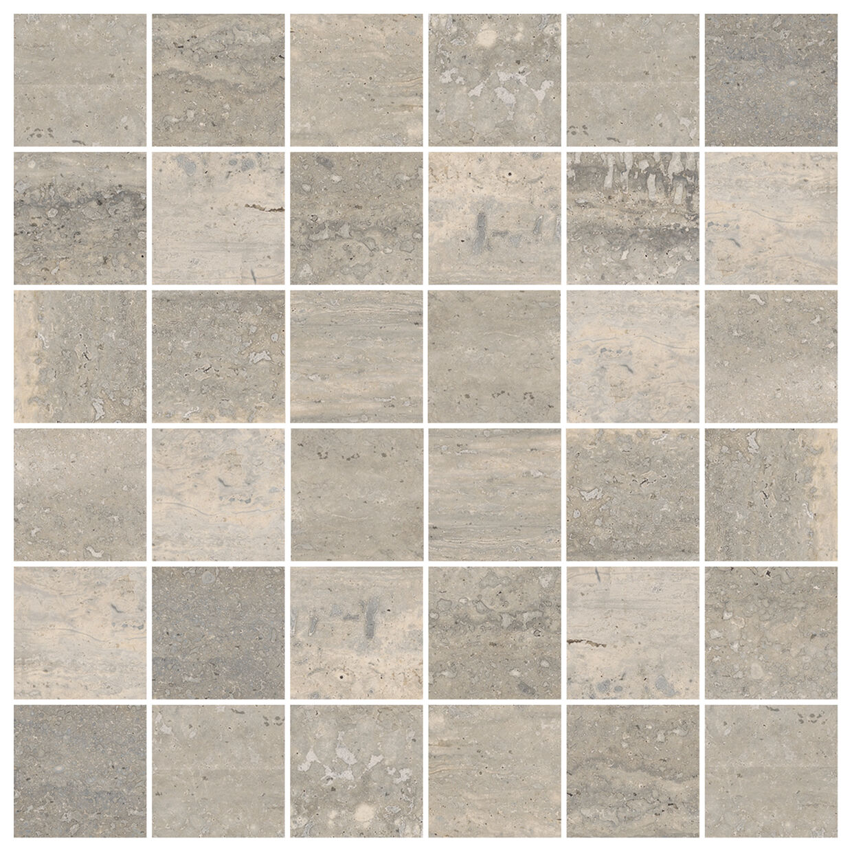 marazzi mystone travertino silver mosaico m9p0 30x30 