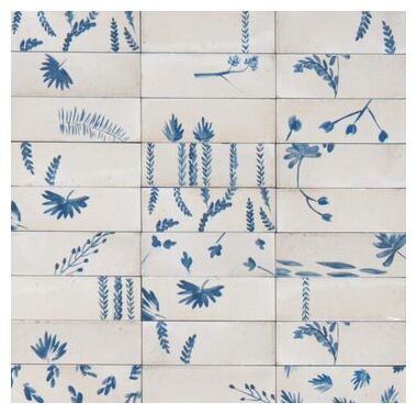 marazzi rice natural decoro leaf lux m96u 5x15 