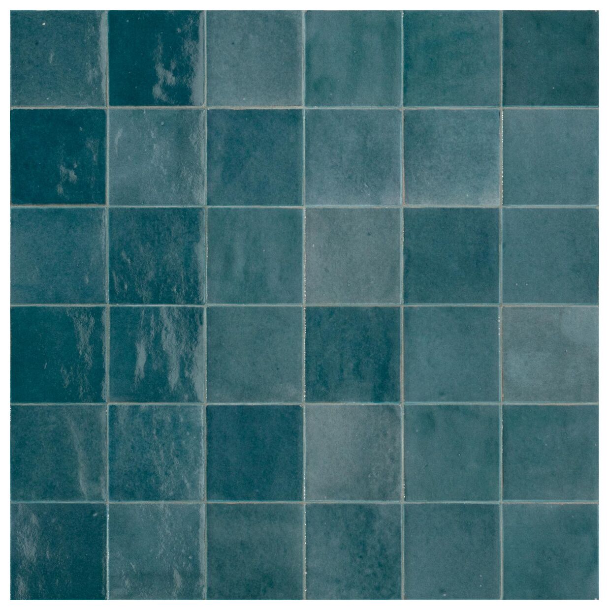marazzi zellige petrolio lux m5p6 płytka ścienna 10x10 