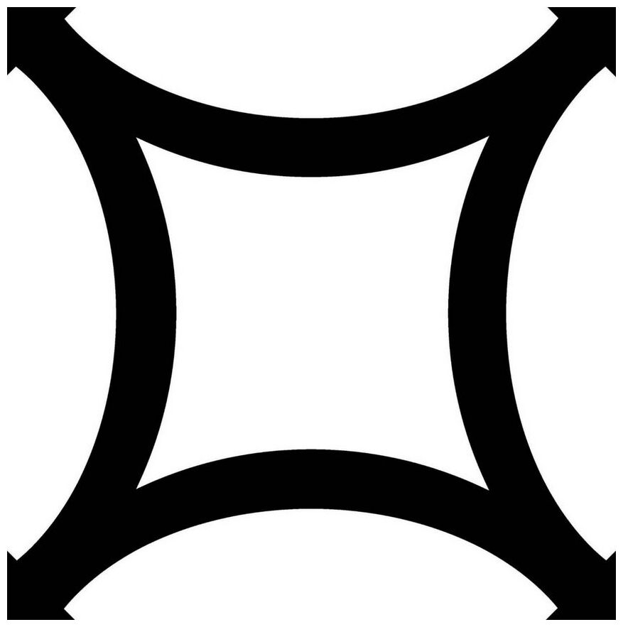 mayolica district figure black gres 20x20 