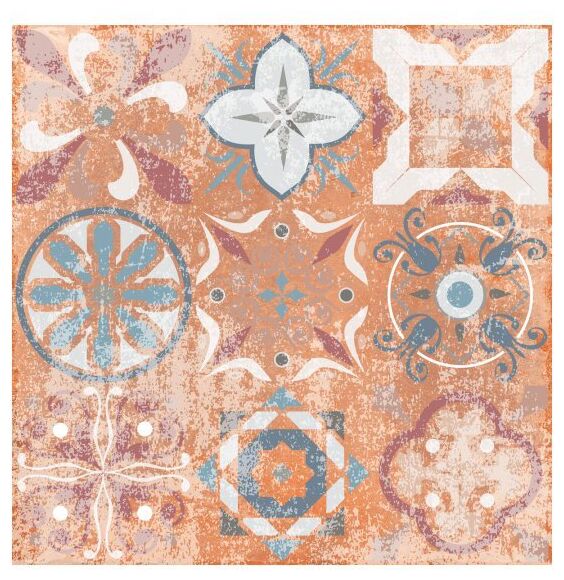 nowa gala flamenco l-ld1-flm06 czerwony gres 33x33 