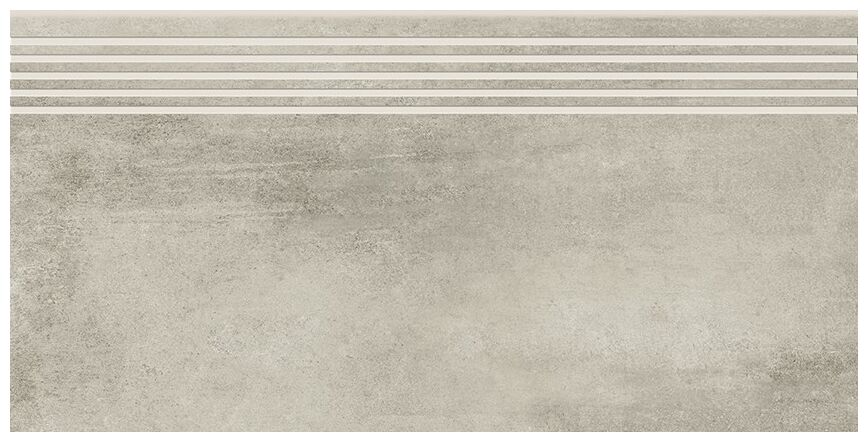 opoczno grava light grey stopnica 29.8x59.8 