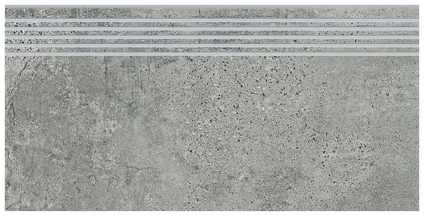 opoczno newstone grey stopnica 29.8x59.8 