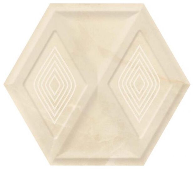 paradyż illusion beige heksagon struktura płytka ścienna 17.1x19.8 
