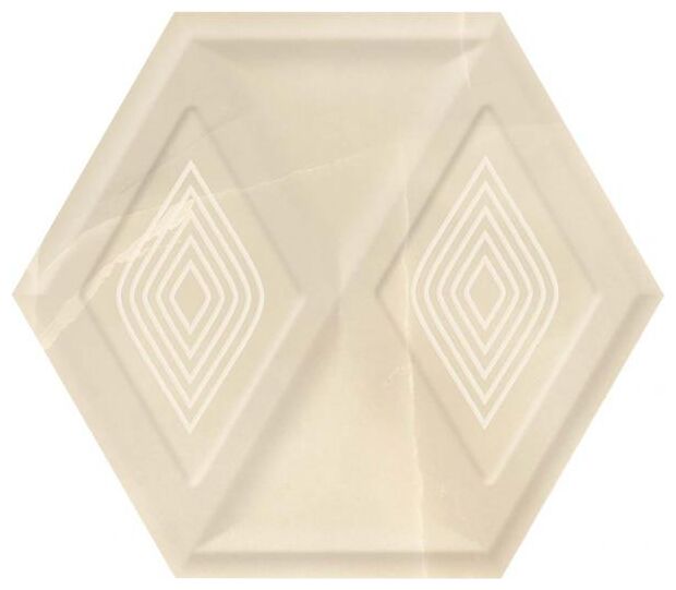 paradyż illusion beige heksagon struktura płytka ścienna 17.1x19.8 