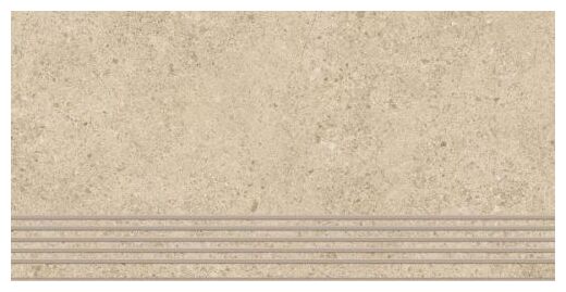 paradyż authority beige mat stopnica prosta nacinana 29.8x59.8 