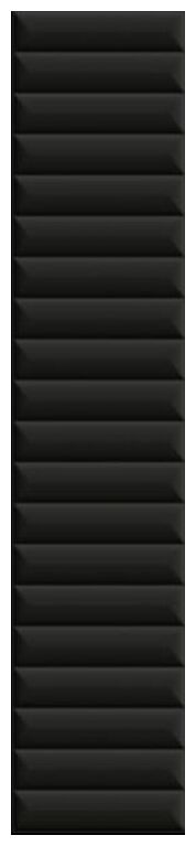 paradyż duo tonne black cegiełka struktura b mat 6.5x29.8 