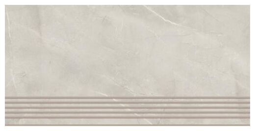 paradyż ritual light grey mat stopnica prosta nacinana 29.8x59.8 