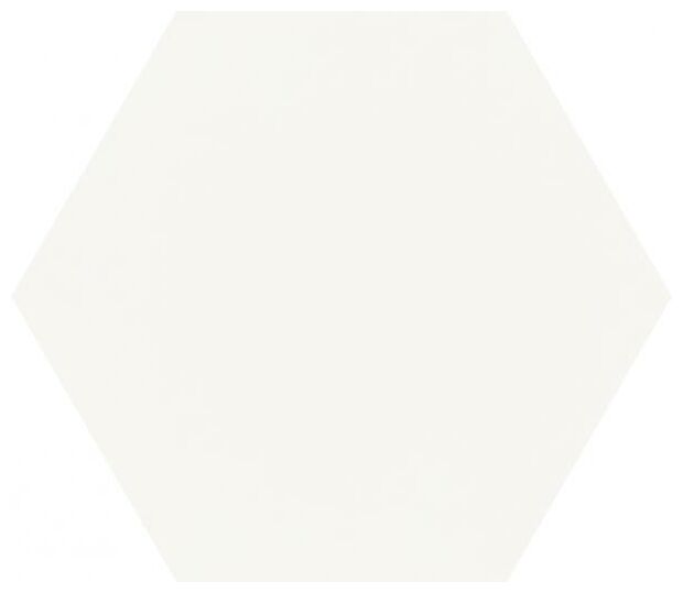 paradyż shiny lines bianco heksagon gres mat 17.1x19.8 