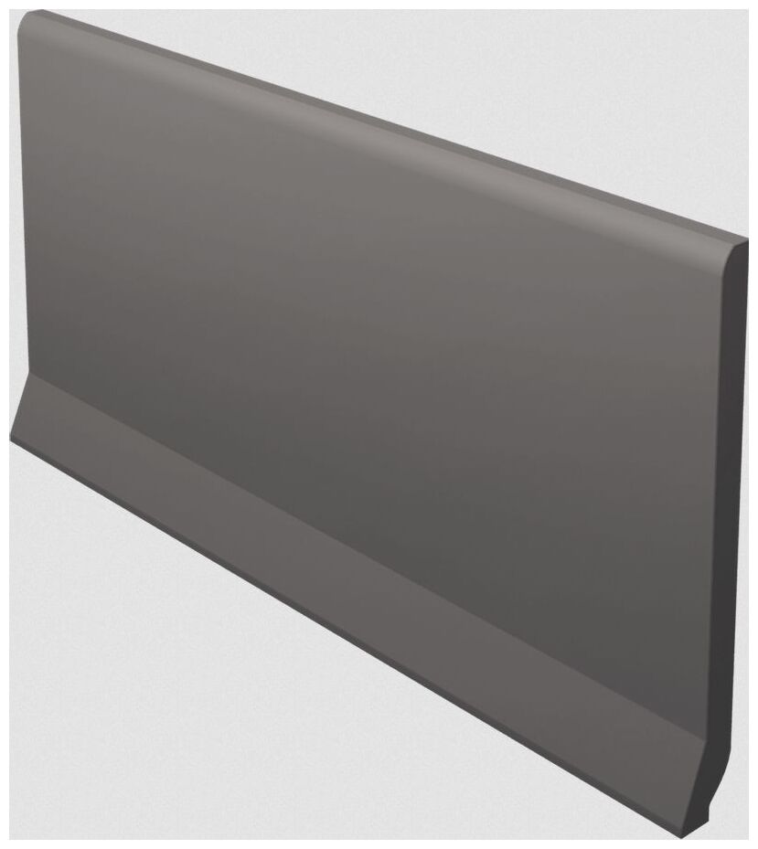 paradyż bazo nero cokół wywinięty ostry monokolor mat 10x19.8 