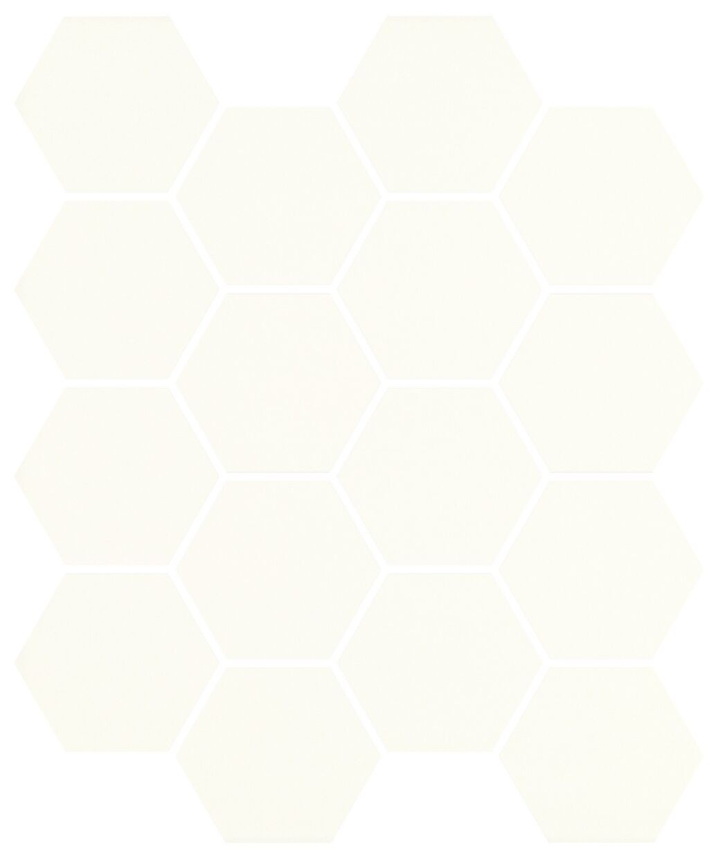 paradyż bianco hexagon uniwersalna mozaika 22x25.5 