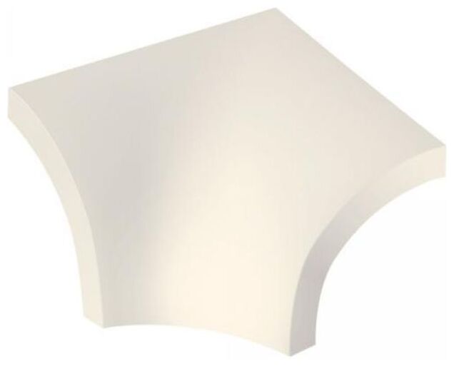 paradyż gamma colours biała kształtka f połysk 3x4 