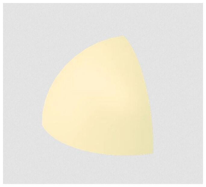paradyż gammo colours waniliowy kształtka e mat 3x3 