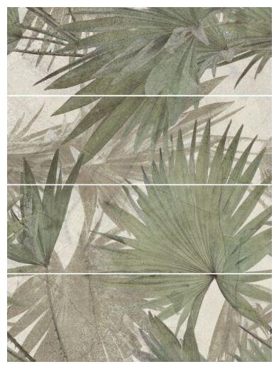 paradyż green philosophy olive panel 4szt dekor 29.8x89.8 