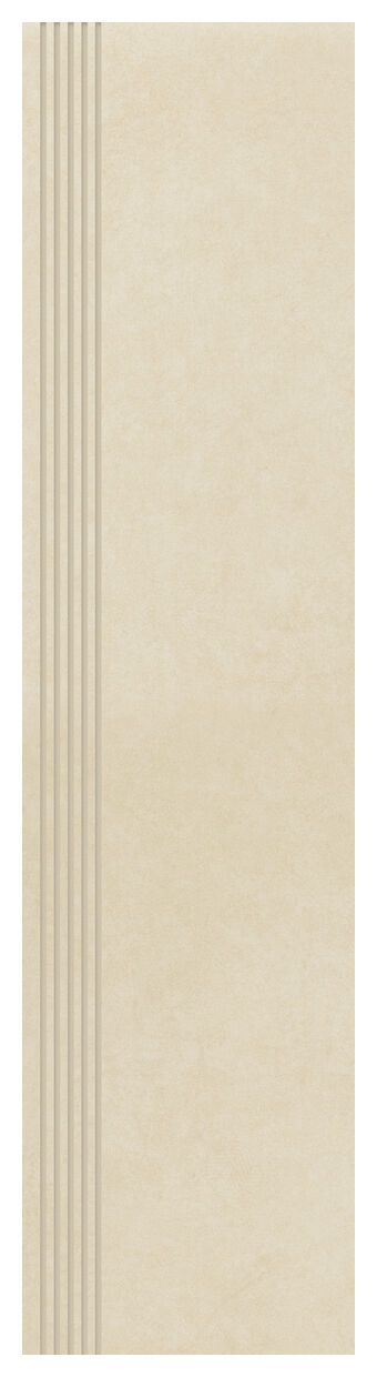 paradyż intero beige stopnica prosta nacinana mat 29.8x119.8 